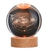 zalati 3D Crystal Ball Solar System Style Planet with Round
