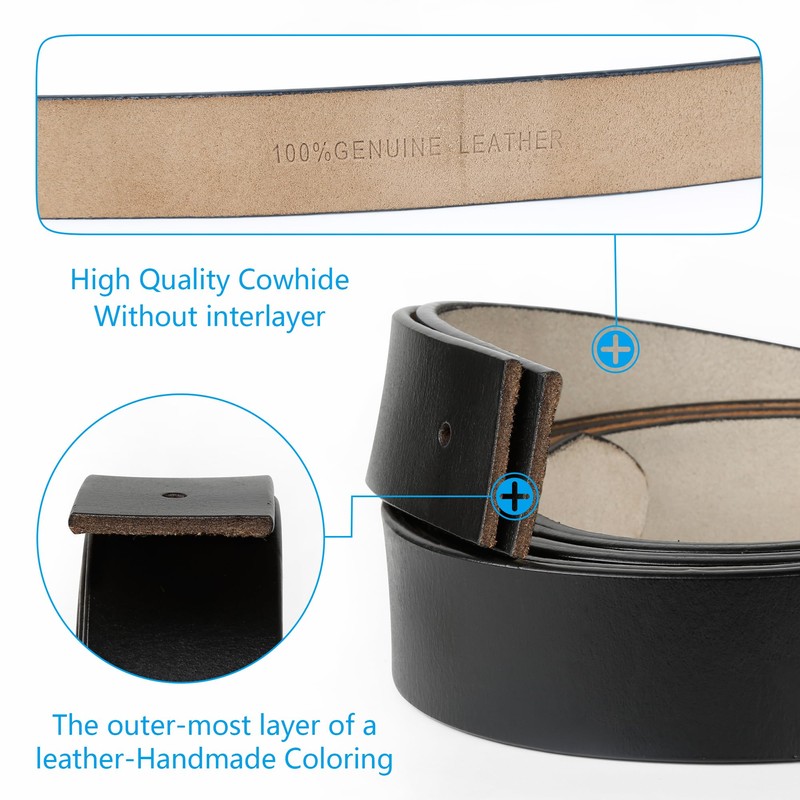 JingHao Mens Leather Belt,Genuine Leather Belts for Men,Great for Casual