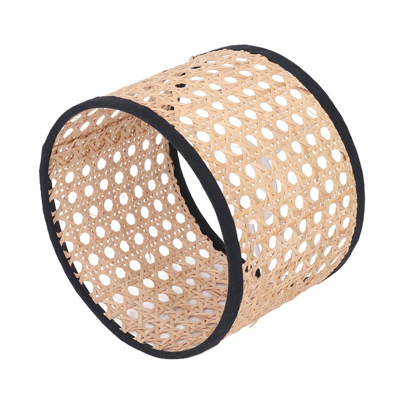 Rattan Lamp Shade Universal Rattan Woven Lampshade Lamp Cover for