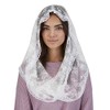 Religious Veil - White Lace Chapel Length Infinity Veil, 20