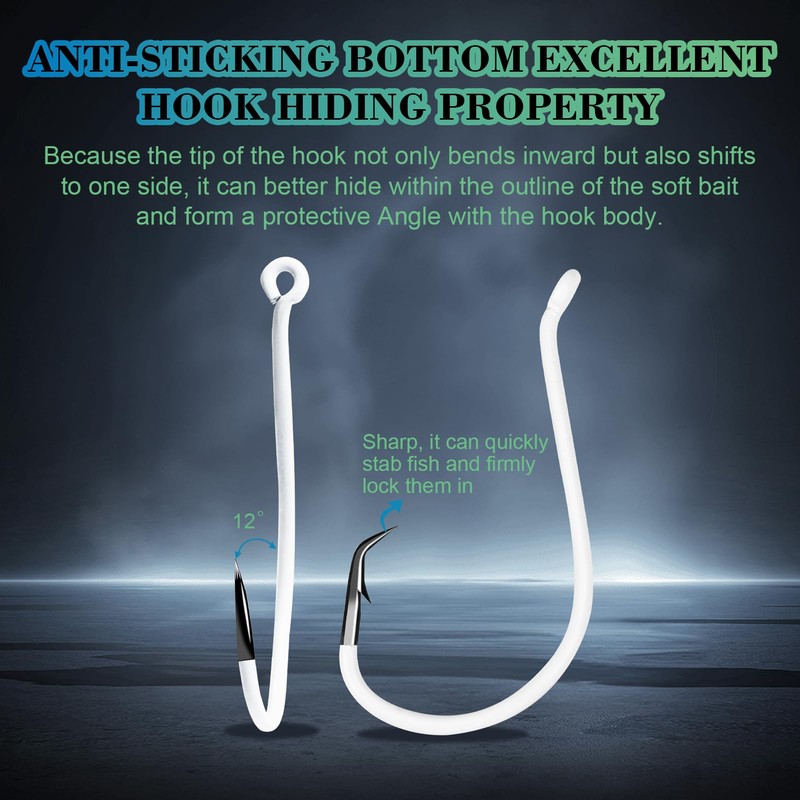 Heavyweight Catfish Hooks - Super Sharp and Offset Fishing Hooks