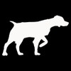 Express Yourself Products Brittany Spaniel Pointing (White - Reverse Image