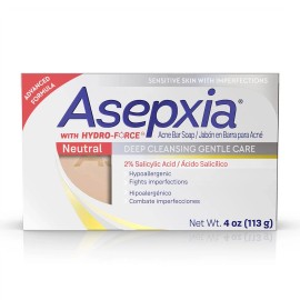 Asepxia Deep Cleansing Gentle Care Acne Treatment Hypoallergenic Bar Soap...