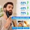 Focenat 2 in 1 Beard Straightener for Men, Mini Straightener,