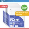 Notebook Paper, Loose Leaf Paper, College Ruled Paper, 10.5” x