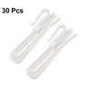 TA-VIGOR 30Pcs Curtain Hooks Adjustable, Plastic Lift Curtain Tape Hooks
