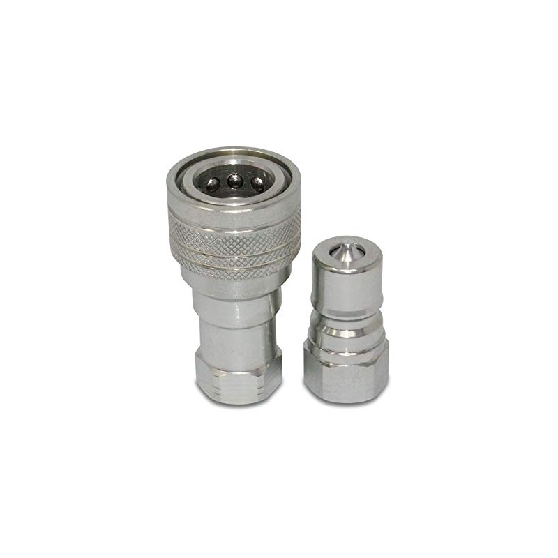 Kubota 7J417-66220 7J417-66320 Replacement Hydraulic Quick Coupler Set, 3/8” NPT