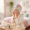 Toalla de microfibra para el cabello, súper absorbente, de secado