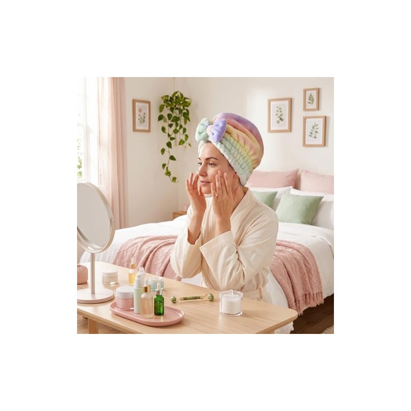 Toalla de microfibra para el cabello, súper absorbente, de secado