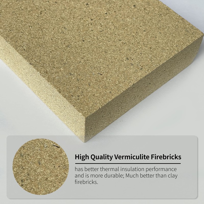 Protalwell Woodstove Firebricks, Upgrade Fire Bricks Replacement for US Stove