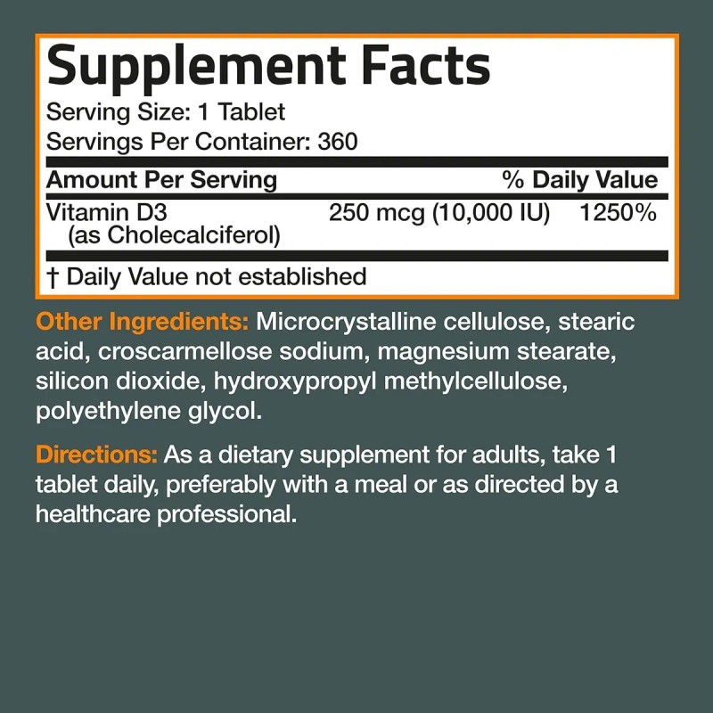 Vitamina 000 250 Mcg Apoyo Inmunológico 360 Tabs Sabor