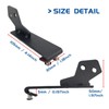 GT Wing Spoiler Aluminum Lightweight Rear Spoiler Clamp Type Rear