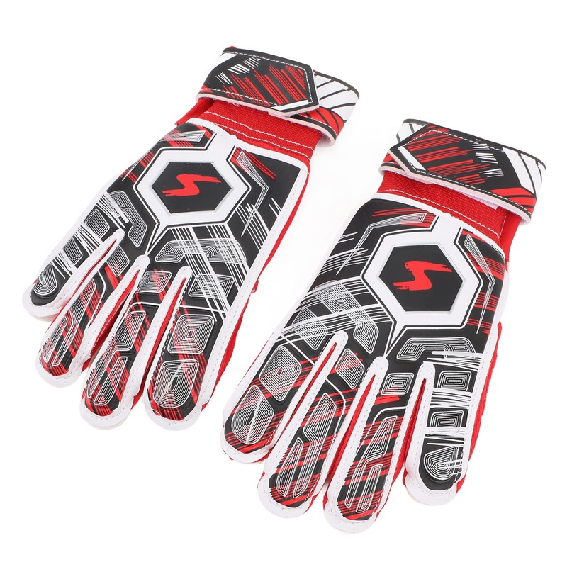 1 Pair Kids Soccer Gloves Latex Collision Resistance Football Goalkeeper