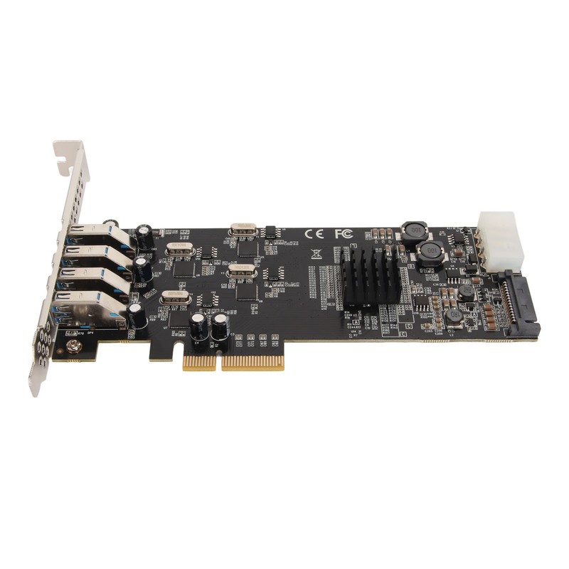 4 Port USB 3.0 PCIE Card 4 Dedicated 5Gbps Channels