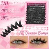 DIY Lash Extensions Kit, Volume Lash Clusters Kit Wispy Cluster