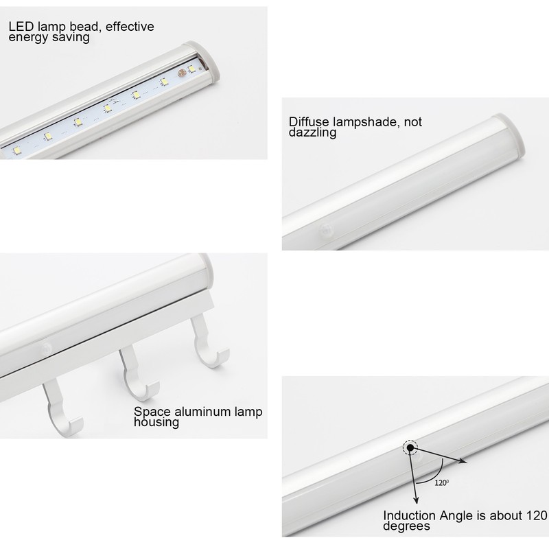 11.8in LED Cabinet Lamp Motion Sensitive Closet Lamp Battery Powered