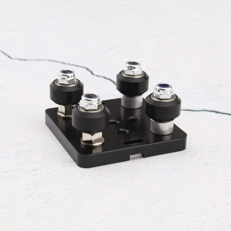 Small Plate Slotted Mini V Shape Wheel Bracket for 3D