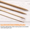 HARFINGTON 4Pcs Bamboo Knitting Needles Double Pointed Size US 9(5.5mm)