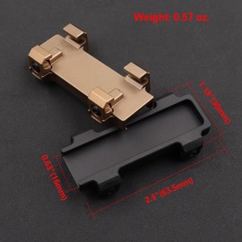 LThyzszb Tape Pressure Switch Mount ST07 Scout Switch Holder for Tactical Flashlight Tape Switch Mount (Tan)