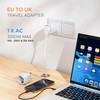 Bigfish UK Adapter 2 Pack Adapter England Germany Plug Socket