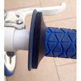 Premium Leather BMX bicycle grip donuts - BLACKHandcrafted In Los Angeles