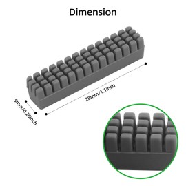 4 PCS BambuLab A1 Mini Nozzle Silicone Brush Heatbed Nozzle Wiper Cleaning Tool ONLY Compatible with Bambu Lab A1 Mini 3D Printer(Not for A1)