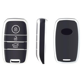 OFFCURVE Car Key Cover Car Key Case Key Fob Cover Car Key Protector 3 buttons Compatible with Kia Sorento Sportage Rio Ceed Picanto Stinger Carens Optima Soul K2 KX3 I20 QL GT