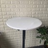 Perfk Waterproof Polyester Fitted Table Cover Cloth Decorative Round Tablecover