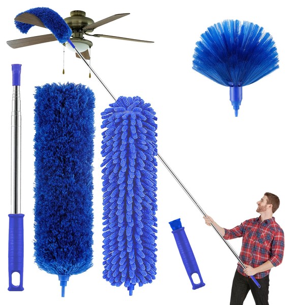 Buysenton Microfibre Duster with 100" Telescopic Extension Pole Kit for