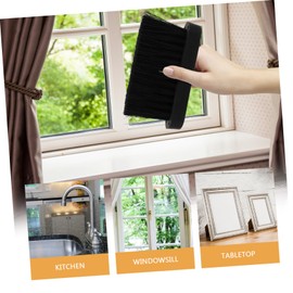 Gatuida 3sets Fireplace Cleaning Brush Replacement Head and Lightweight Fireplace Brush Head for Dust and Ash Removal Suitable for Home and Outdoor Use 2pcs*3