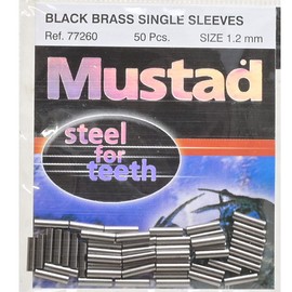 Mustad 77260 Single – Black Brass, Size 1.2 – 50 kg