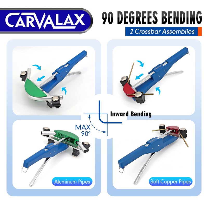 CARVALAX 90° Ratcheting Tube Bender Kit - LITE MODEL (No