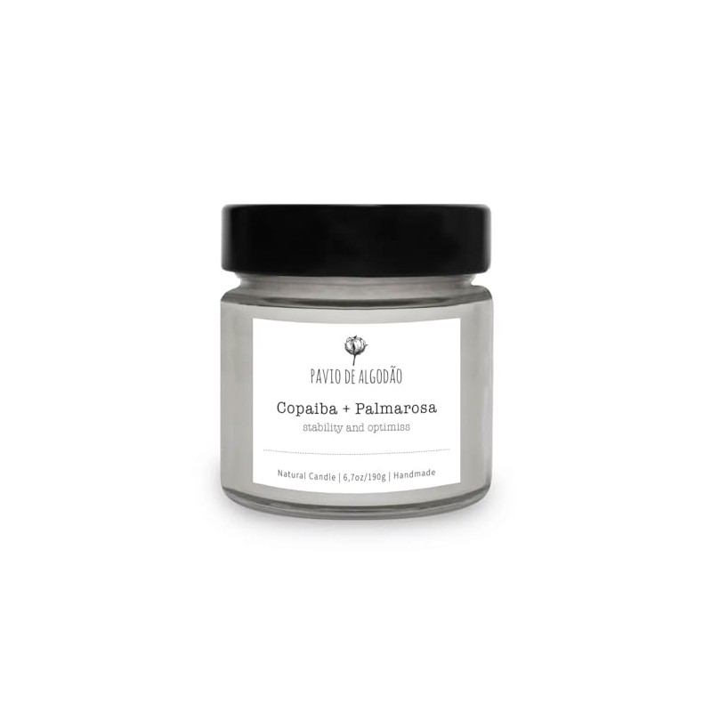 Natural Aromatic Candle | Copaiba + Palmarosa | 6.7oz