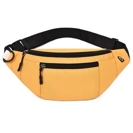 YUNHE Unisex Bumbag Waist Fanny Pack Running Belt for Men Women Unisex Bum Bag with Headphone Jack and 4-Zipper Pockets Adjustable Belt for Outdoors Workout Hiking Gifts for Men Women (C1201#-4)