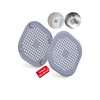 Universal Drain Strainer, Set of 2, Grey, Made of TPR