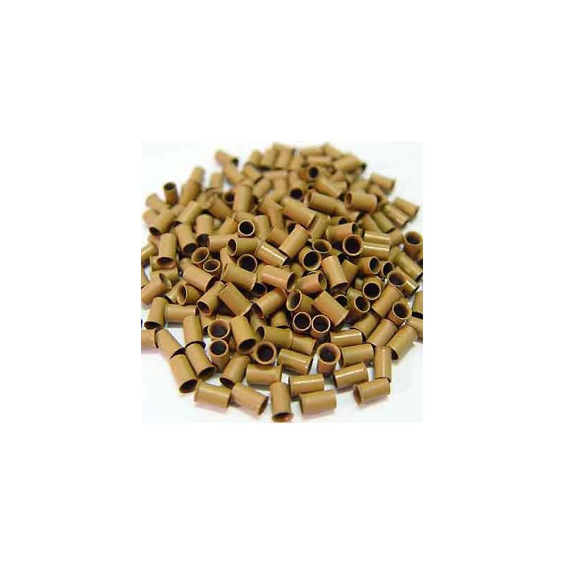 500 PCS 3.5 mm Light Brown Color Copper Tubes Beads