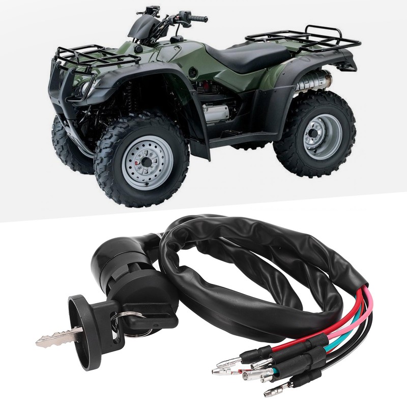 ATV Ignition Switch with 2 Keys 35100‑HA7‑675 Replacement for Fourtrax