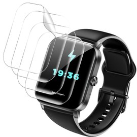 KONXISA 4-Pack Screen Protector for QONBINK L70 1.85" watch, Soft HD TPU Clear Film, Anti-Scratch Bubble-Free Smartwatch Protector Film, Replacement HD Clear Cover Soft Film