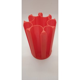 RED UK Coin Stacker, Large Size 14cm high, 8 coin slots, Coin Saver, Coin Sorter, Savings, Great For Change on Stalls and Craft Fairs