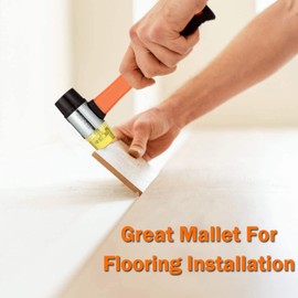 ANKROYU Rubber Mallet, High Strength Small Fiberglass Rubber Mallet, Double Sided Soft Mallet, Rubber Mallet with Fiberglass Handle for Jewelry