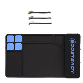 BOOSTEADY Gun Cleaning Mat Gun Cleaning Mat Gun Mat Non-Slip Rubber Gun Mat Magnetic Gun Cleaning Mat 40.38 x 24.89 cm (Black)