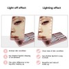 LED Lighted Makeup Cosmetic Mirror with Makeup Brushes Travel Folding