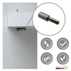 Pack of 40 Shelf Brackets, 3 mm, Made in Germany,