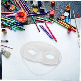 Totority 20pcs Blank Paper Masks Hand-painted Masks for Parties Festivals Cosplay Safe Pulp Material for Boys and Girls Adults for Creative Fun Masquerade Events