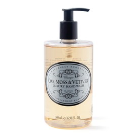 Naturally European Oak Moss and Vetiver Hand Wash, Bottle with Pump, Earthy and Floral Scent, Suitable for Sensitive Skin 500 ml
