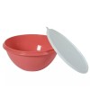 Tupperware Wonderlier Mixing Serving Storage Bowl Peach 10 Cups White