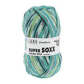 Lang Yarns Super Soxx 901.0387 4-Ply Gemstones 100 g Turquoise