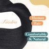 Sindra Wire Hair Extensions Real Human Hair Jet Black Wire