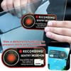 WUSJCOF 2 x Warning Dash Cam Recording Window Stickers Vehicle