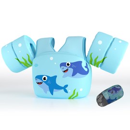 DOOHALO Kids Swim Floats for 28-70 Pounds Kid Arm Shoulder Float Vest Fit for 2-8 Years Older Boys Girls Toddler Baby Children